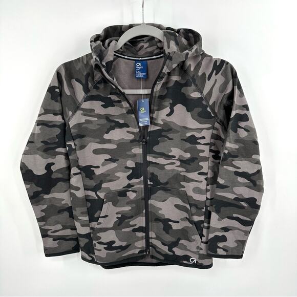 Gap Fit Kids Camouflage Full Zip Hoodie Size M - Picture 1 of 6